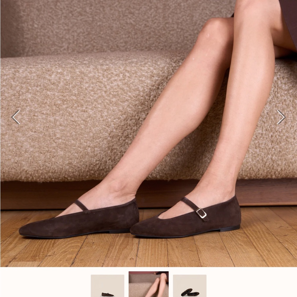 Women's Brown Suede flats a.solani - Picture 2 of 4